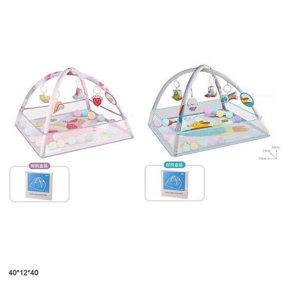 Килимок-манеж з брязк. JX9017/JX9015 3в1 з кульками 2в.кор.40*12*40 /6/ (шт.)