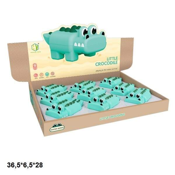 Крокодил HY-05 водоплав.заводний 9шт.в кор.36,5*6,5*28 /24/216/ (шт.)