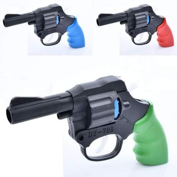 Револьвер TD2023142 (555шт) 16см, стріляє пістонами, 3 кольори, у пакеті, 9-16-3см (шт.)