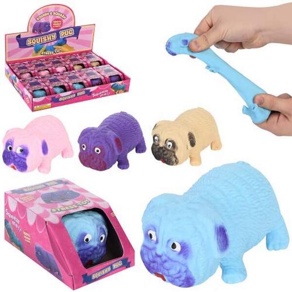 Фігурка 105-22 (200шт) собака, 8см, антистрес, тягнеться, в кор-ці,  10шт (4 кольори) в дисплеї, 31- (шт.)