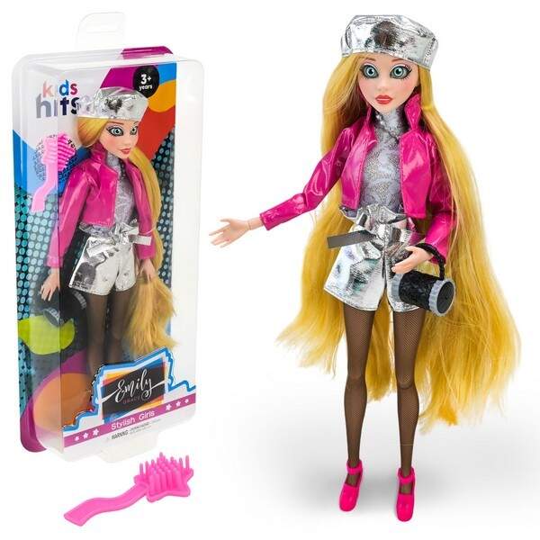 Лялька  Emily Grace  арт. KH24/007 (12шт)  в стильному сучасному вбранні, аксес,  короб. 16,4*37,5*5 (шт.)