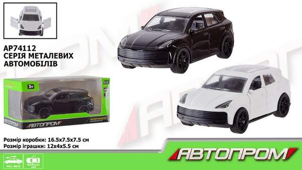 Машина мет. АВТОПРОМ арт. AP74112 (48шт) 1:32,2 кольора,відкр.двері,короб.16,5*7,5*7,5см (шт.)