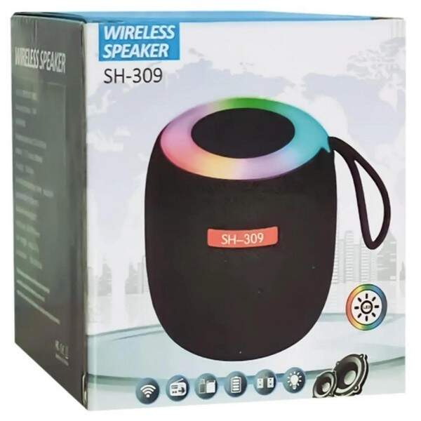 Моб.Колонка SH 309 BT BLK/BLUE/SILVER (100) 9906 (шт.)