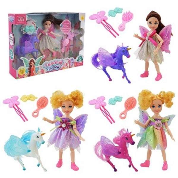 Лялька арт. 5805-1/2/3 (5803-3) (72шт/2)   мікс 3 види, лялька, поні, аксес короб. 19*5*28см (шт.)