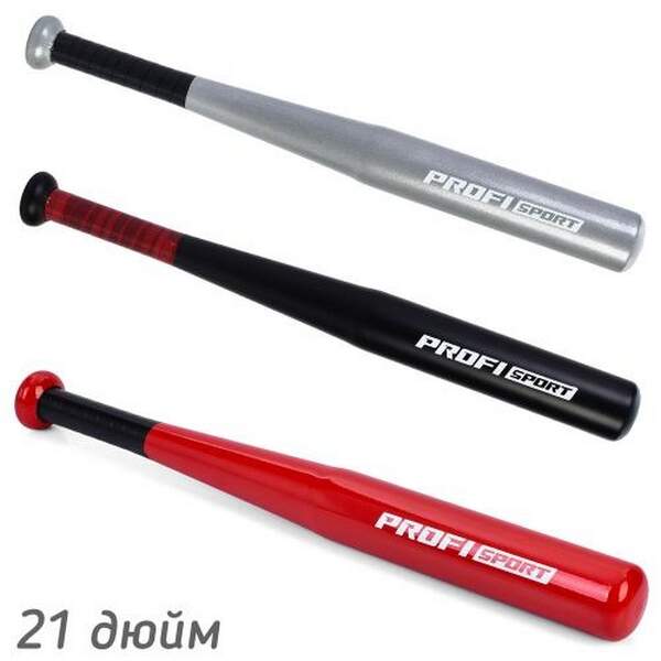 Біта MS 4637-21 (24шт) метал, 21дюйм, 3 кольори, у пакеті (шт.)