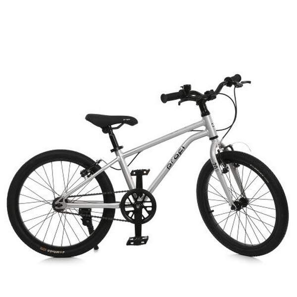 Велосипед дитячий 20д. PROF1 MB 20LIGHTY SILVER (1шт) LIGHTY,SKD85,алюм. рама,кермо, торм,обода,підн (шт.)