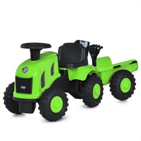 Каталка-толокар M 6154-5 (1шт) трактор з причепом, зелений (шт.)
