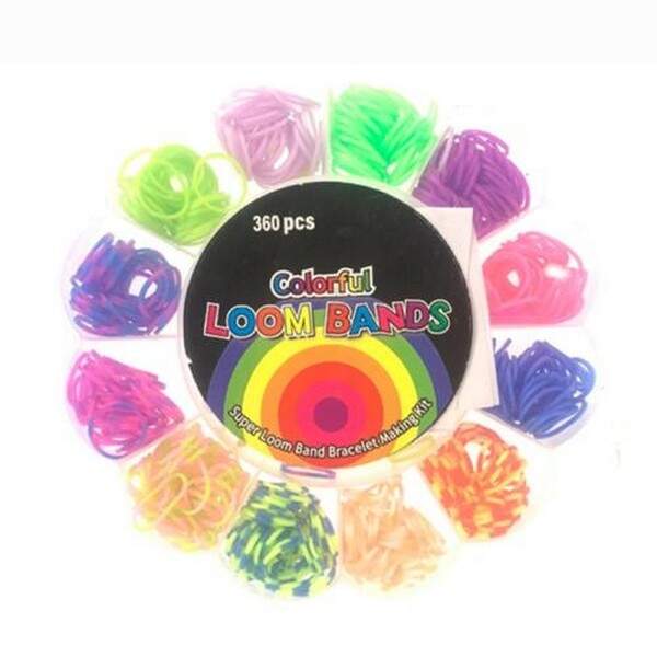 Набір для плетіння браслетів XY2071 (144шт) резинки для плетіння, гачок, у пеналі, 16-16-2см (шт.)