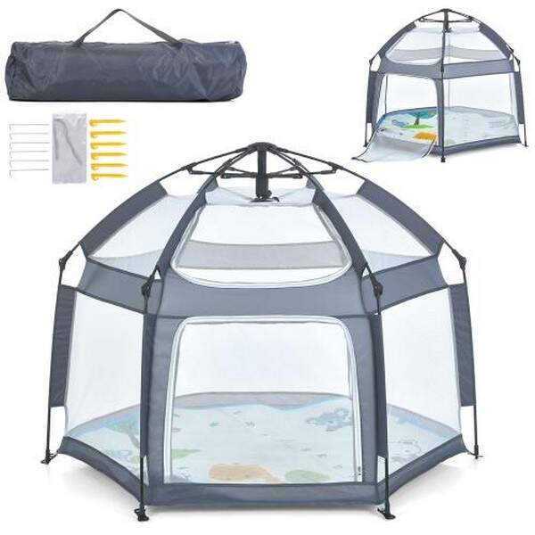 Намет MR 1512 Silver Mist (1шт) автоматичний, каркасний, 146-127-в110см,вхід-застібка-блискавка, сті (шт.)