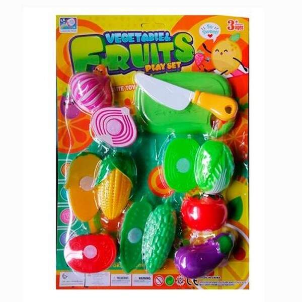 Продукти 515-6B (84шт) на липучці, овочі, дошка, ніж, на листі, 34,5-24,5-3,5см (шт.)