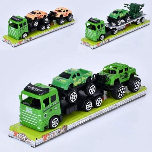 Трейлер MR890-C99-100 (60шт) інерц, військовий, транспорт 2шт, мікс видів, у слюді, 32-11-7см (шт.)