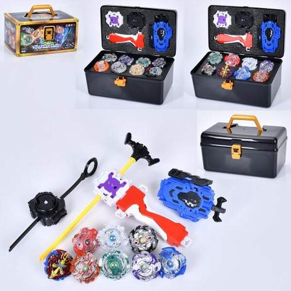 Гра GF204-1-2 (18шт) BBL, дзига (метал+пластик), 8шт, на запуску, 2 види, чемодан/ящик, в кор-ці, 22 (шт.)