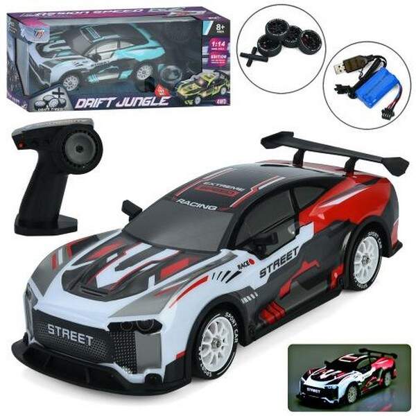 Машина US028-3 (8шт) р/к2,4G, акум, 29см, 1:14, світло, дріфт, 4х4, доп.колеса, корпус не б'ється, 2 (шт.)