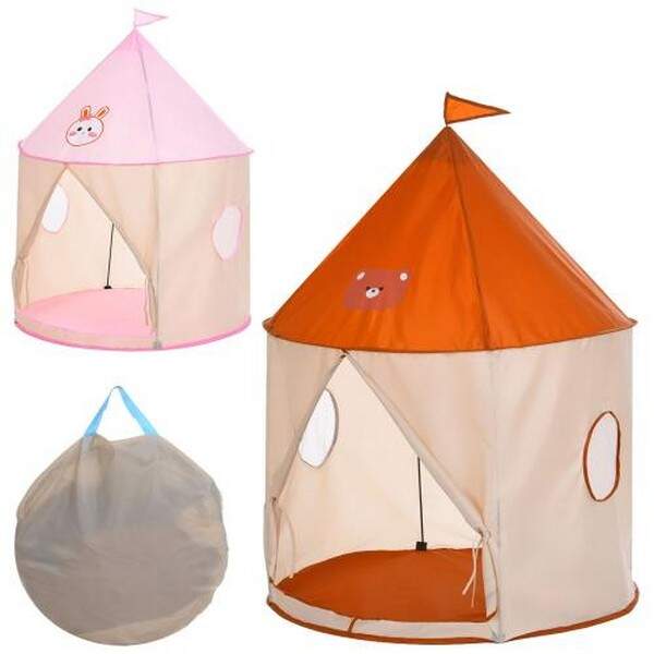 Намет MR 1527 (6шт) будинок, каркасний, 103-103-в138см, вхід-зав'язки, 2вікна-сітки, 2 види, у сумці (шт.)