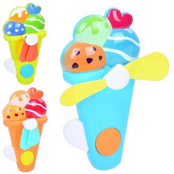 Вентилятор MK 5307 (240шт) механічний, 14см, морозиво, 3 кольори, в пакеті, 6,5-14-4см (шт.)