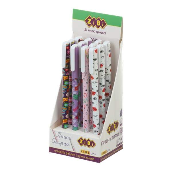 Ручка гелева "Пиши-стирай", 0,5мм, для дівчаток, KIDS Line ZB.2212-99 (шт.)