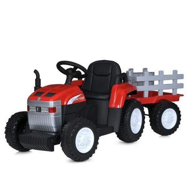 Трактор M 6038EBLR-3 (1шт) 2,4Gр/к, з причепом, 1*12V7AH, 2*45W, EVA, TF, шкіра, музика, світло, чер (шт.)