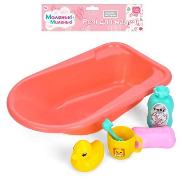 Аксесуари для ляльки 83880-1 (36шт) ванна, 29-17-6см, качка, чашка, аксесуари, у пакеті, 27-38-6см (шт.)