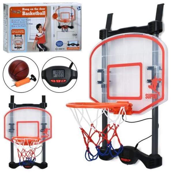Баскетбольне кільце MR 1545 (6шт) настінне, щит(пластик) 43-34см, ел.табло, звук, кільце (пластик)24 (шт.)