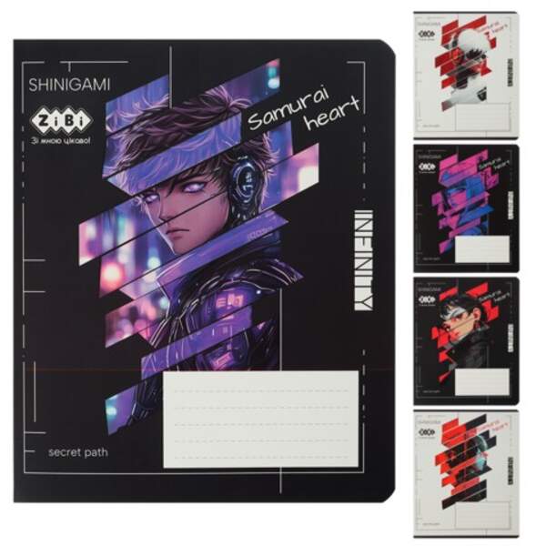 Зошит учнівський шкільний ANIME, 18 арк., клітинка, KIDS LINE ZB25.1763K (шт.)