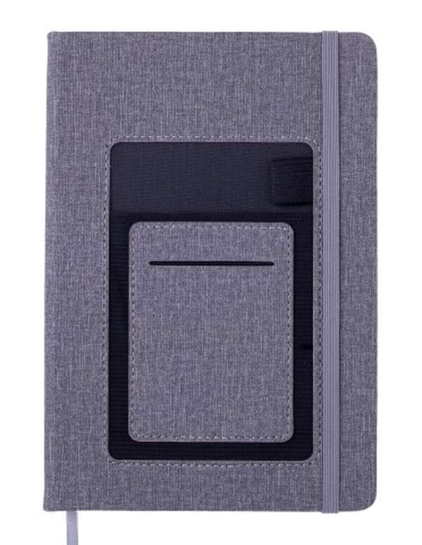 Блокнот діловий COMFORT А5, 96 арк., чистий, обкл. штучна шкіра, сірий BM.295009-09 (шт.)