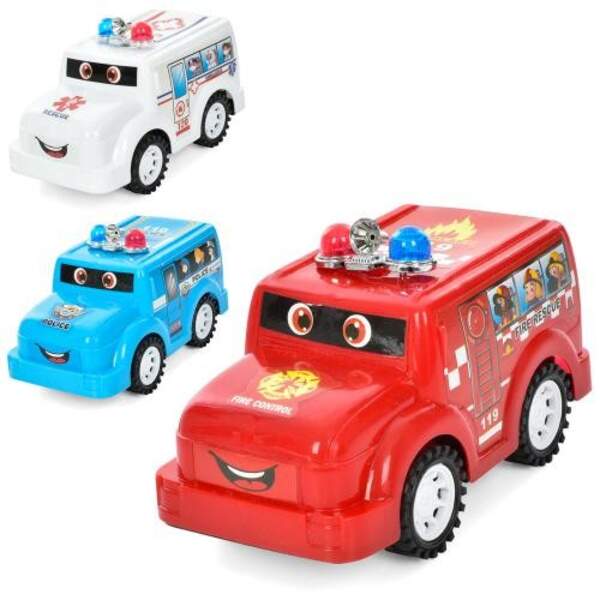 Машина 856-3 (180шт) інерція, 18см, 3 види, у кульку, 20-23-10см (шт.)