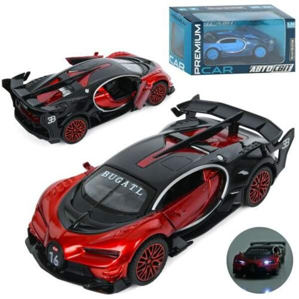 Машина AP-1996 (24шт) АвтоСвіт,1:32, метал, інерц,15см, звук,світло,відчиняються двері, гумові колес (шт.)