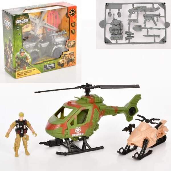 Набір з транспортом C113-123-24 (36шт) військова техніка, солдат, зброя, 2 види, в кор-ці, 27,5-25-1 (шт.)