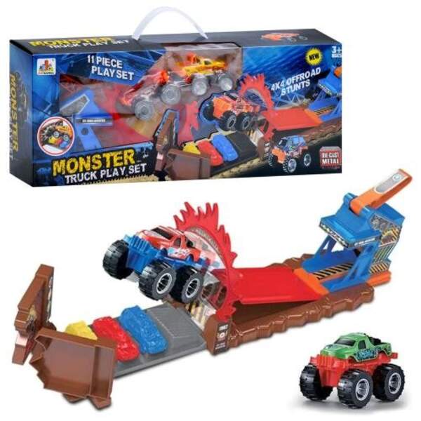 Трек DS073 (24шт) на запуску, машинка - 3шт/від 7см/метал, в кор-ці, 48-19-10см (шт.)