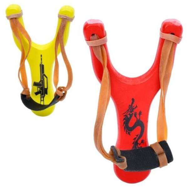 Дерев'яна іграшка MD 0862 (50шт) рогатка, 14см, мікс видів, 10-12-2см (шт)