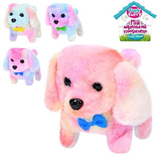 Собака FG24030115B (84шт) 18см, рухає головою, звук, ходить, рухає хвостом, мікс кольорів, на бат-ці (шт)