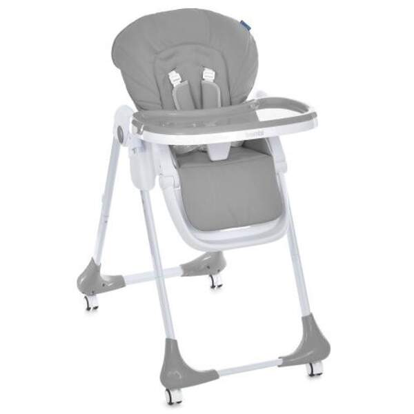 Стільчик M 3233L Dark Gray (1шт) для годування, 3 положення спинки та підніжки, 4колеса, корзинка, е (шт)