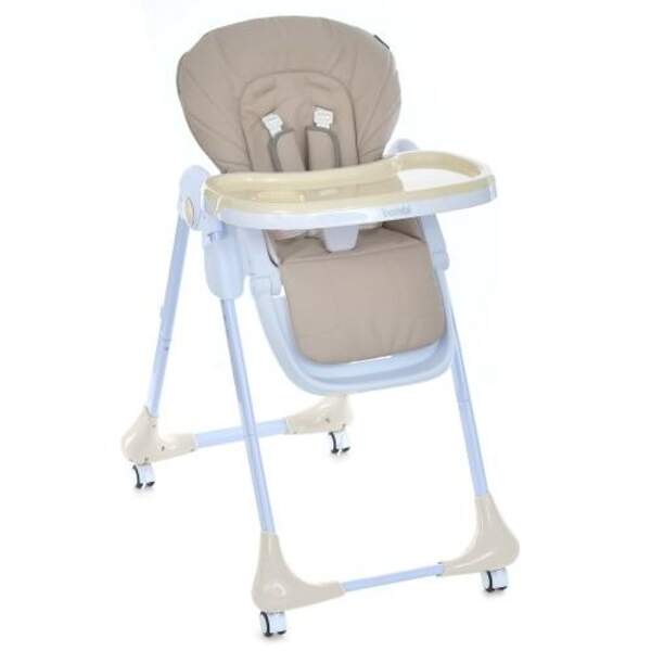 Стільчик M 3233L Taupe Beige (1шт) для годування, 3 положення спинки та підніжки, 4колеса, корзинка, (шт)