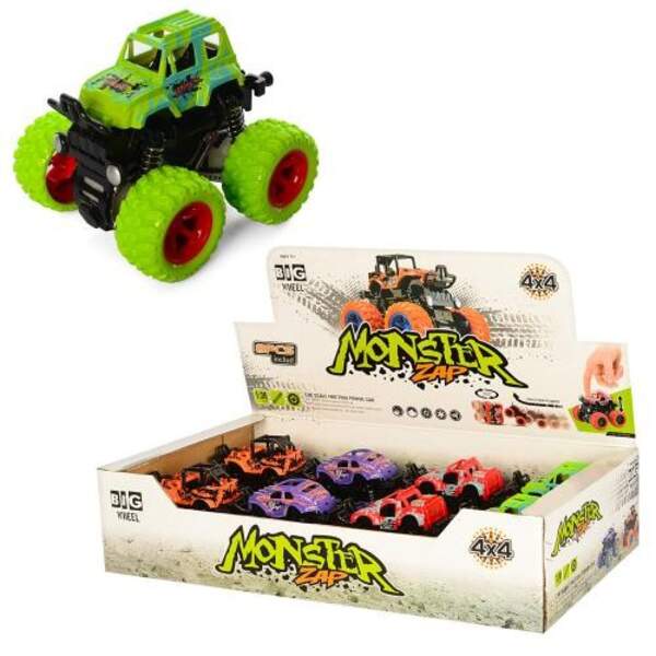 Джип 2018-04 (96шт) 1:36, інер-й, 9см, амортиз, 8шт(4вида) в дисплеї, 36-18-8,5см (шт)