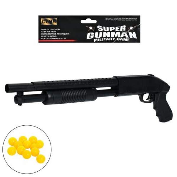 Рушниця 388-3 (72шт) 53см, пластикові кулі, у пакеті, 19-56-3см (шт)