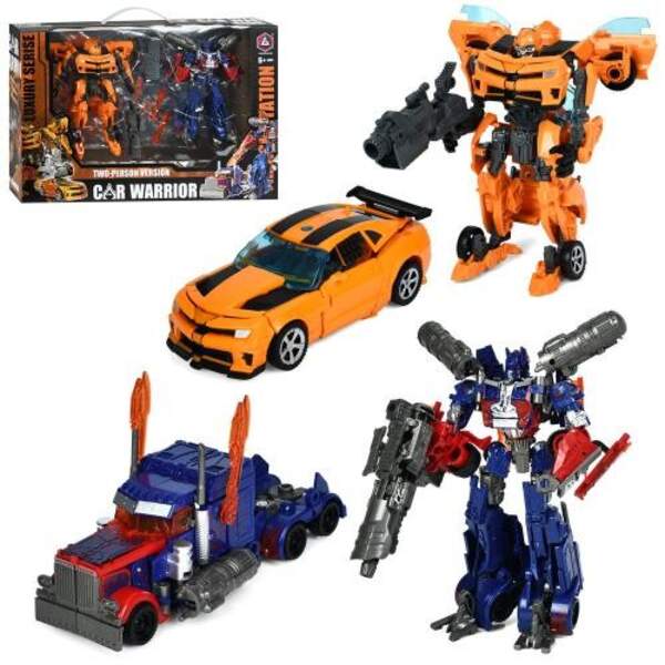 Трансформер HD90 (12шт) TF, набір 2шт, робот 19см+транспорт, в кор-ці, 44-29-8см (шт)