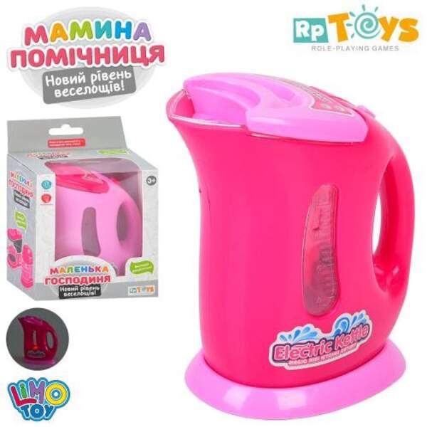 Чайник YH102X (96шт) 12,5см, звук, світло, 2 кольори, на бат-ці, в кор-ці, 12-16,5-7,5см (шт)