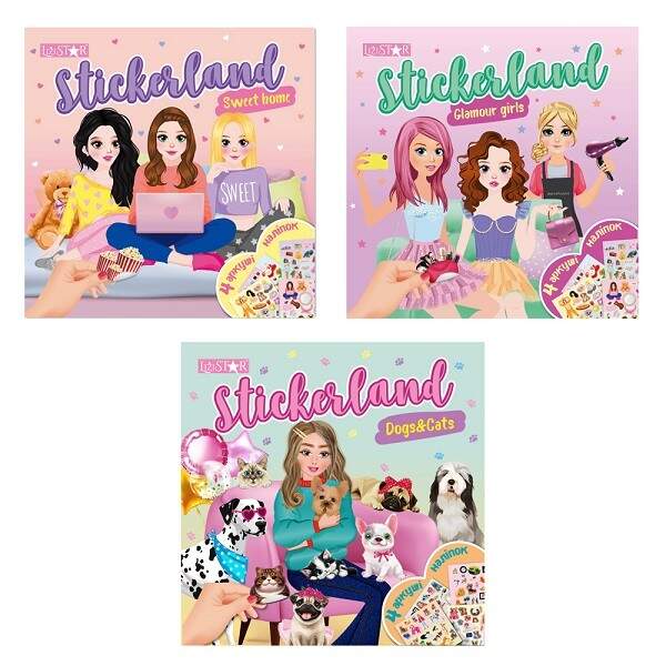 Видання для дозвілля серія "Stickerland" МІКС РМ-87 (12шт. в уп) (шт)