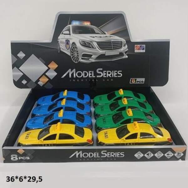 Легкова 8006 таксі інерц.батар.муз.світ.3кол.8шт.в кор.34,5*5*21 /16/128/ (шт)