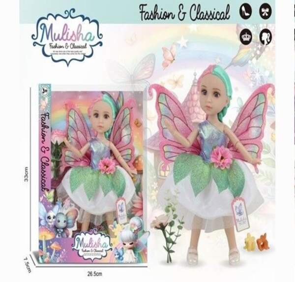 Лялька арт. QJ198D (48шт/2)   фея-метелик, р-р ляльки 31 см короб. 35*8*26 (шт)