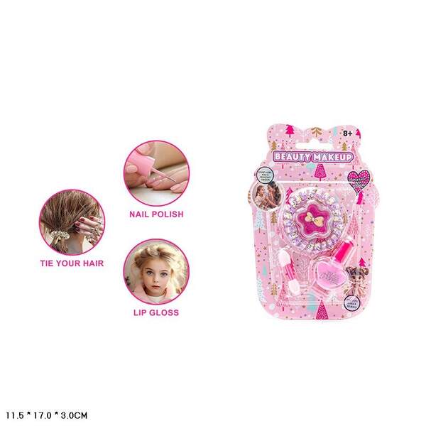 Набір дитячої косметики арт. 2105I (240шт/2)   лак, блиск, аксес для волосся планш. 15*17*3 (шт)