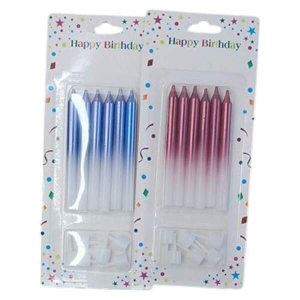 Свічки для торта 6шт/наб 8см R35216 (576наб) (шт)
