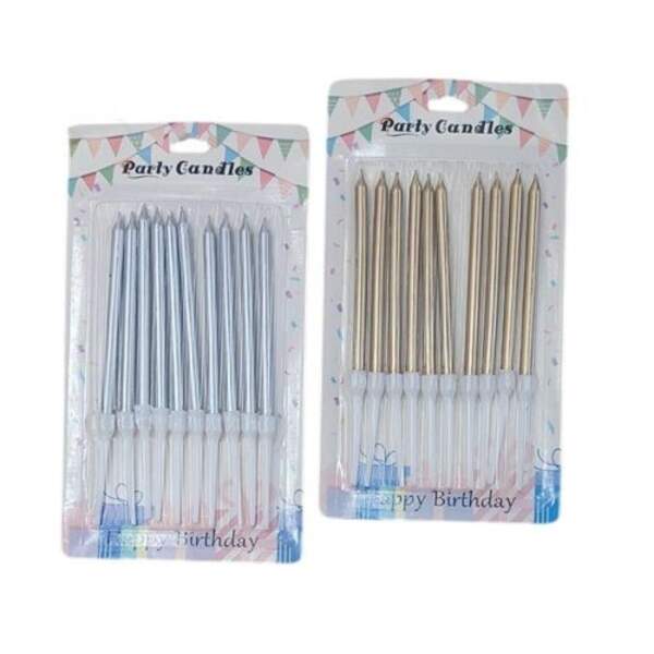 Свічки для торта 10шт/наб 14см R35217 (480наб) (шт)