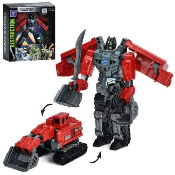 Трансформер LJ1672G (24шт) робот 17см+екскаватор, в кор-ці. 23-26-8см (шт)