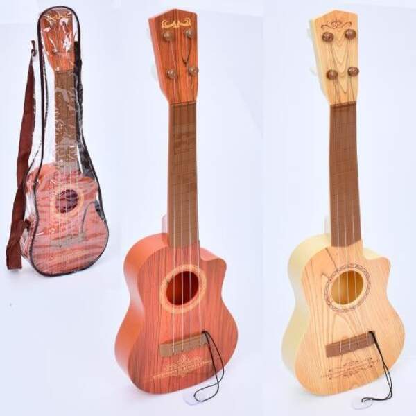 Гітара 150B1 (48шт) 41,5см, струни 4шт, 2 кольори, у чохлі, 14-42-5см (шт)