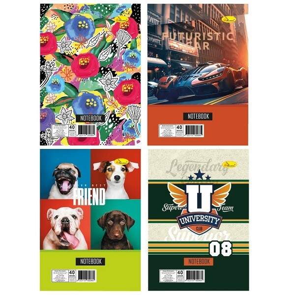 Блокнот А5, 40 арк., лаковка, пружина збоку АП-1706 (шт)