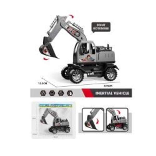 Будтехніка YJ5168-11A (36шт) інерц, екскаватор, 30см, рухливі деталі, у пакеті, 37-25-12см (шт)