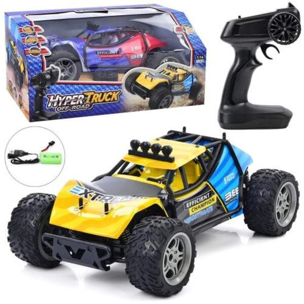 Машина J201-1 (6шт) р/к2,4G, акум, 31см, 1:14, корпус не б'ється, гумові колеса, амортизатори, USBза (шт)