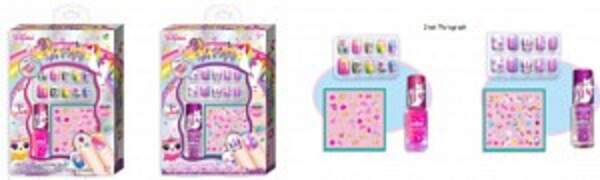 Косметика арт. N05 UN (48шт/8)  лак, наліпки, аксес короб. 20*3,5*15 см (шт)