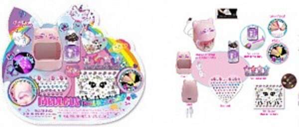 Косметика набір арт. T043C (24шт/4)  маникюрний набір, лампа, аксес короб. 35*5*20 см (шт)